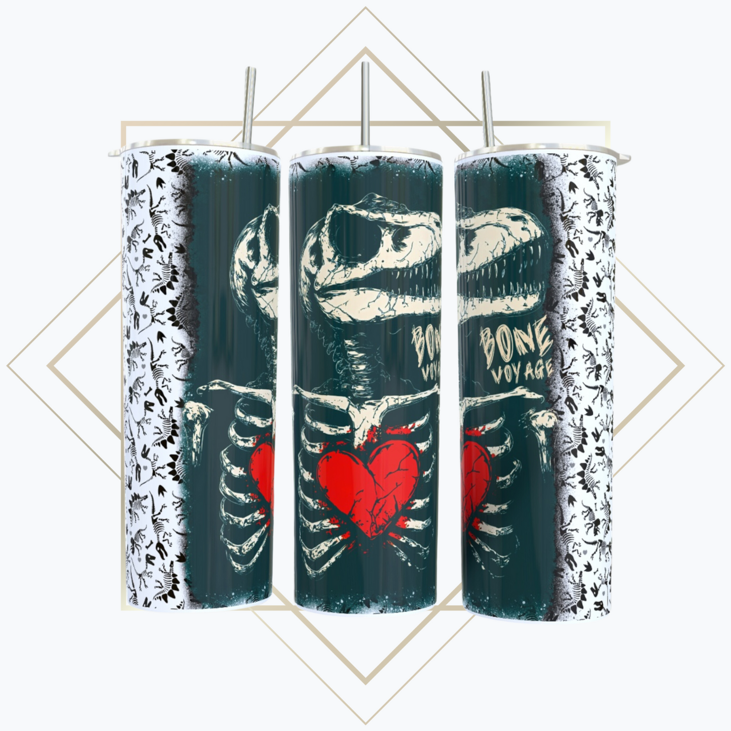 Hearts & Bone Dino Tumbler