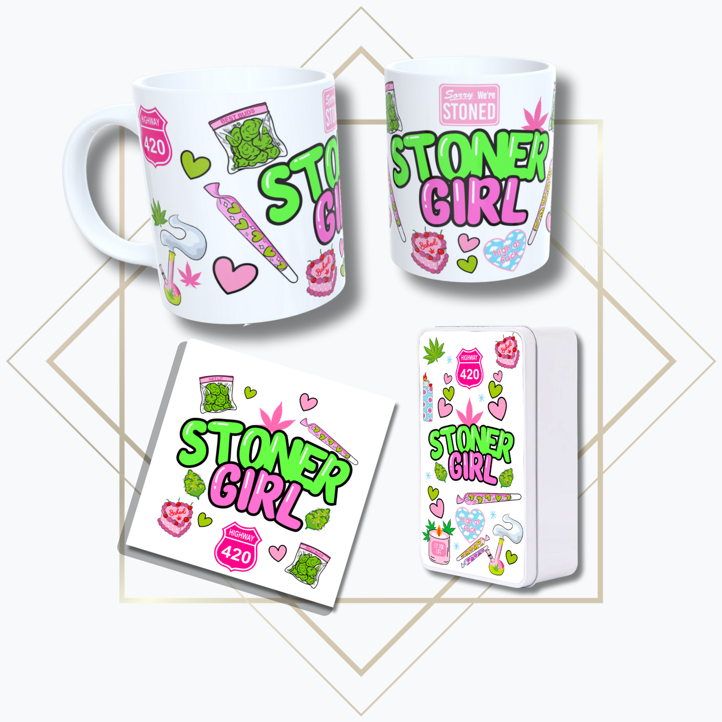 Stoner Girl Mug / Gift Set