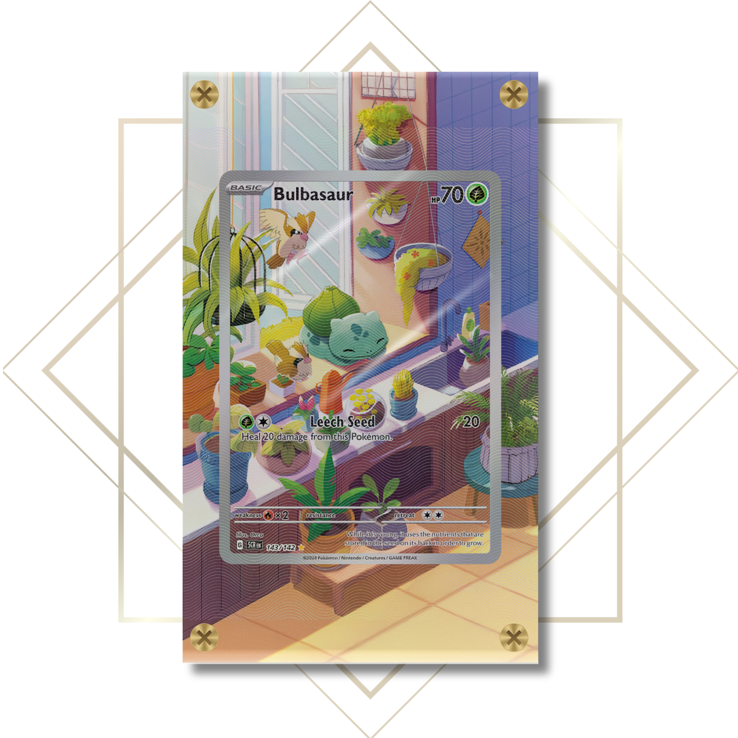 Bulbasaur #143/142: Extended Art Frame