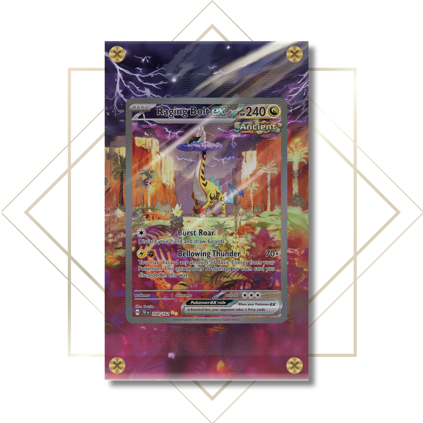 Raging Bolt ex #208/162: Extended Art Frame
