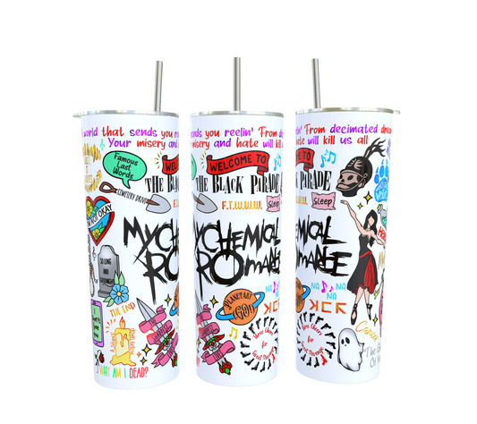 MCR Dinks doodle Tumbler