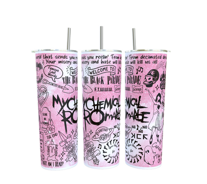 MCR Dinks doodle Tumbler