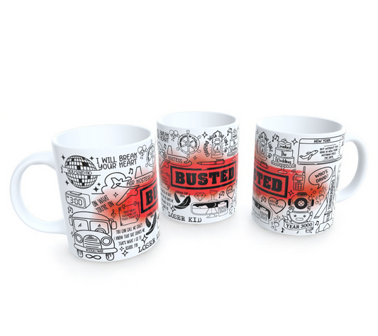 Busted Lyric Mug