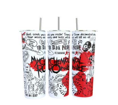 MCR Dinks doodle Tumbler