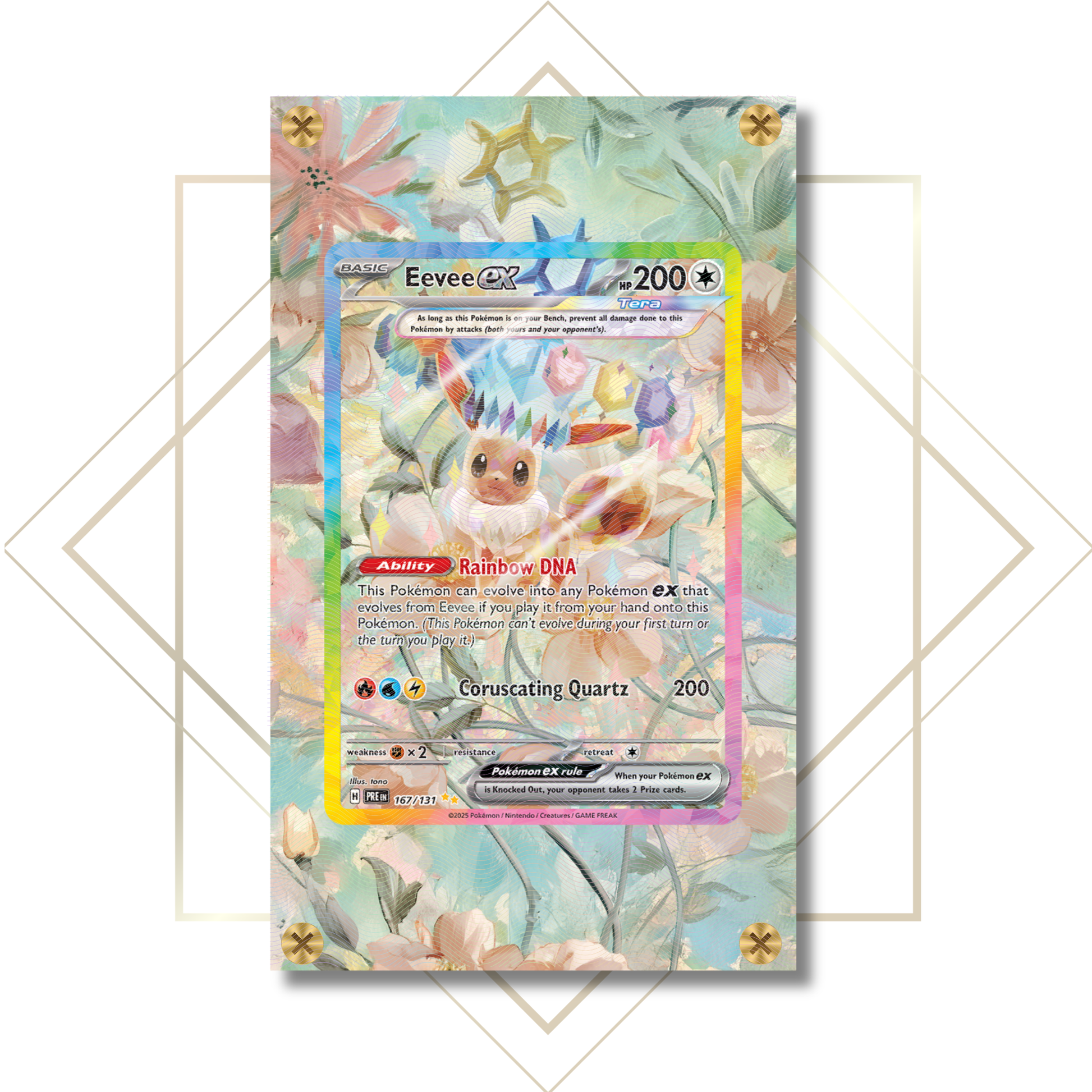 Eevee ex #167/131: Extended Art Frame Mystically Made Eevee ex #167/131: Extended Art Frame Mystically Made