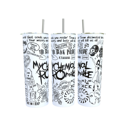 MCR Dinks doodle Tumbler