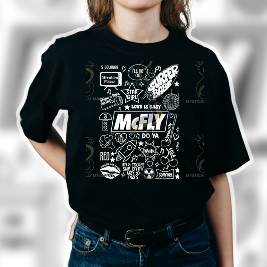Mcfly Lyric Doodle T-Shirt