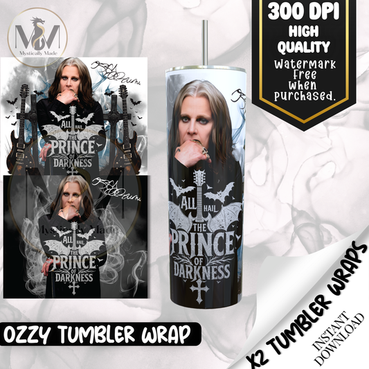 Ozzy Prince of darkness SMOKE TUMBLER WRAP