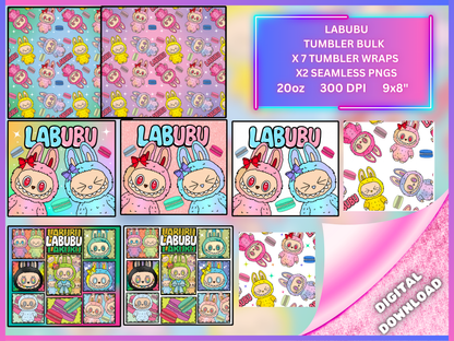 Labubu Mega Bundle PNG Digital Download