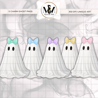 x 5 Charm ghosts Tumbler Wrap Digital