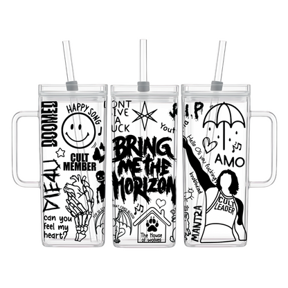 BMTH Lyric 400ML Drinking Glass *PREORDER*