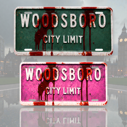 Woodsboro City Limit Horror Metal Sign