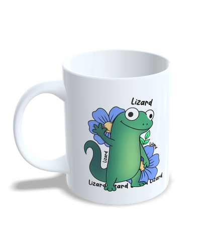 Lizard meme mug